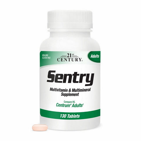 21st Century, Sentry Adults Multivitamin And Multimineral, 130 Tabs