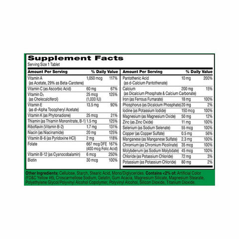 21st Century, Sentry Adults Multivitamin And Multimineral, 130 Tabs