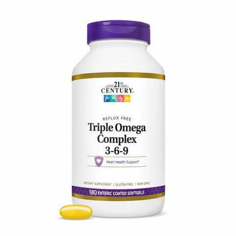 21st Century, Triple Omega Complex 3-6-9, 180 Softgels