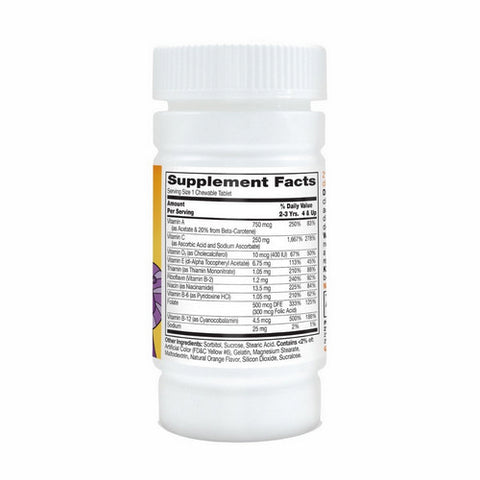 21st Century, Zoo Friends With Extra C Orange, 60 Chewable Tabs