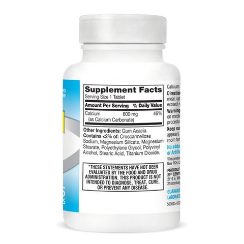 21st Century, Calcium Supplement, 600 mg, 75 Tabs