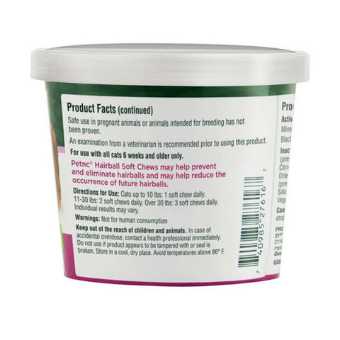 Petnc Natural Care, Hairball Soft Chews All Cat Chicken And Cheese, 90 Count