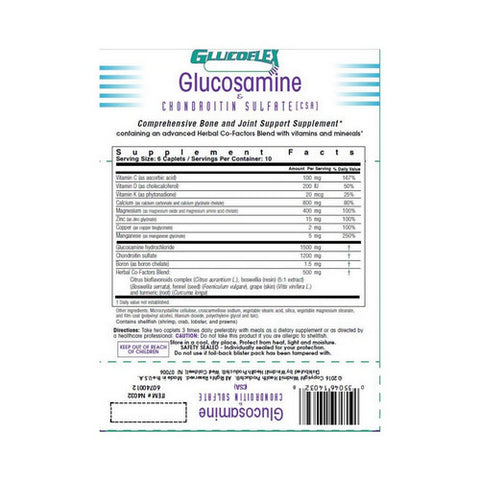 Glucoflex, Glucosamine & Chondriotin Sulfate, 60 Caplets
