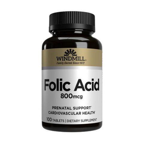 Folic Acid 100 Tabs by Windmill Health