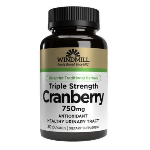 Windmill Health, Triple Strength Cranberry, 750 mg, 30 Tabs
