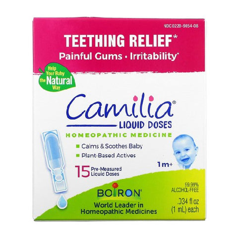 Boiron, Camlia Teething Relief, 15 Doses