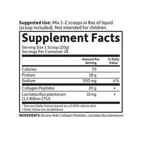 Garden of Life, Grass Fed Collagen Peptides Unflavored, 19.75 Oz