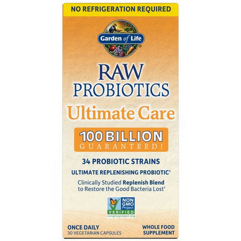 Garden of Life, Raw Probiotics Ultimate Care, 30 Caps