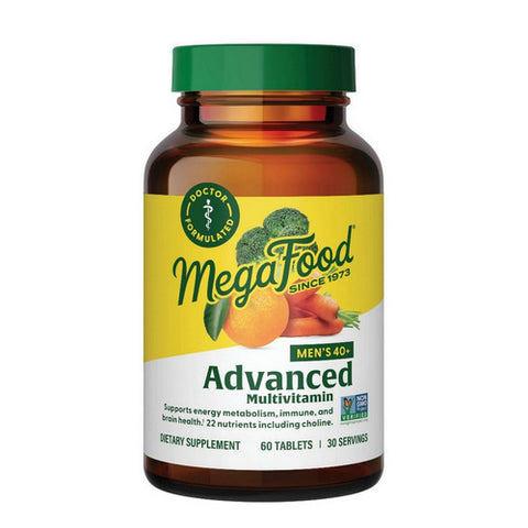 MegaFood, Men's 40+ Advanced Multivitamin, 60 Tabs