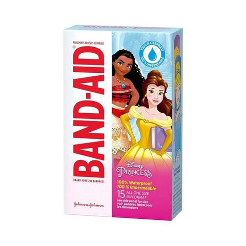 Band-Aid, Disney Princess Waterproof Bandages, Count of 15