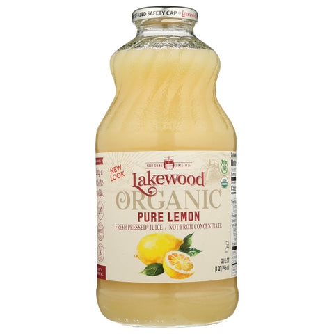 Juice Pur Lemon Org Case of 6 X 32 Oz by Lakewood Organic