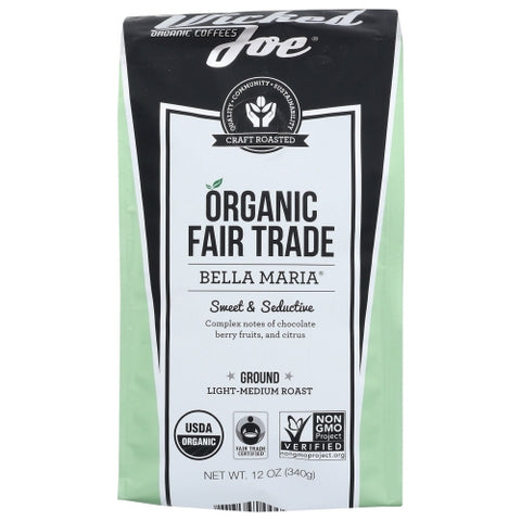 Wicked Joe Coffee, Coffee Bella Marie Grnd, 12 Oz(Case Of 6)