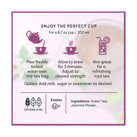 Wissotzky, Jasmine Green Tea, 20 Bags(Case Of 6)