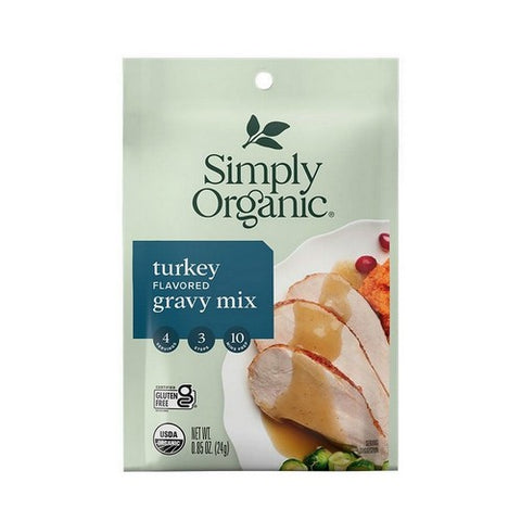 Simply Organic, Turkey Flavored Gravy Mix, 0.85 Oz(Case Of 12)