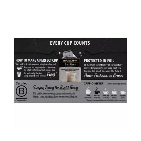 Bigelow, Earl Grey Black Tea, 1.18 Oz