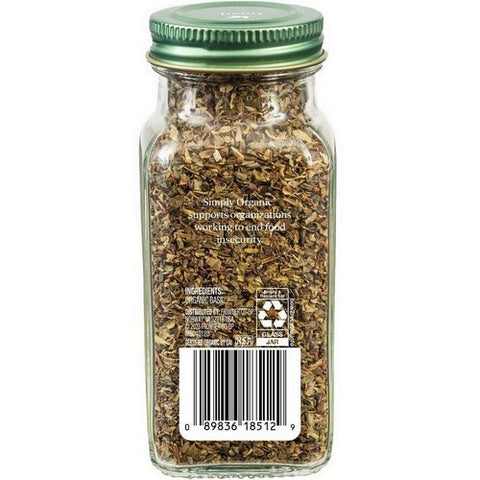 Simply Organic, Organic Basil, 0.54 Oz(Case Of 6)