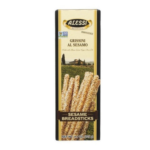 Alessi, Sesame Breadsticks, 4.4 Oz(Case Of 12)