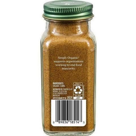 Simply Organic, Cumin Seed Ground, 2.31 Oz