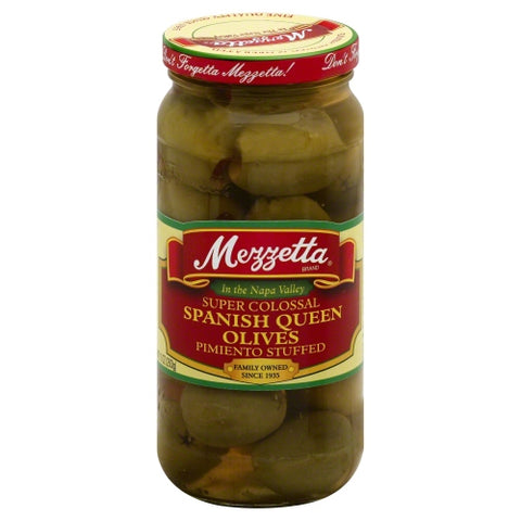 Mezzetta, Olive Colossal Queen Pmnto, 10 Oz(Case Of 6)