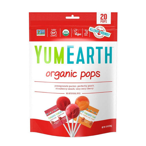 YumEarth, Organic Pops Assorted, 4.2 Oz(Case Of 12)