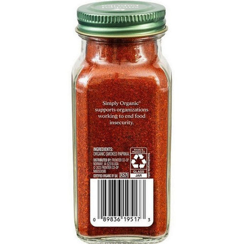 Simply Organic, Organic Smoked Paprika, 2.72 Oz(Case Of 6)
