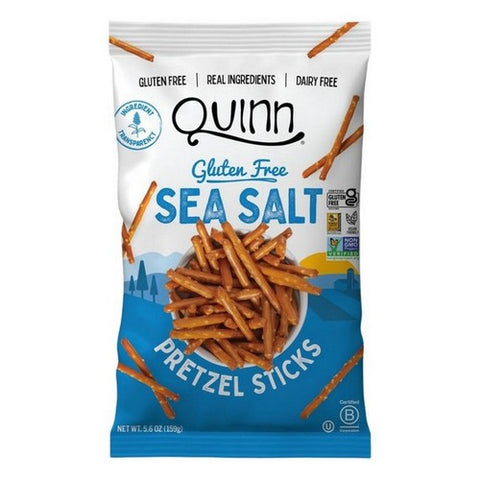 Quinn, Quinn Snacks Pretzels Sea Salt, 5.6 Oz(Case Of 8)