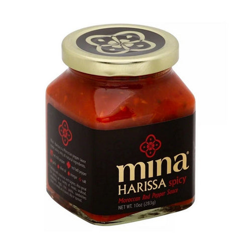 Mina, Harissa Spicy Moroccan Red Pepper Sauce, Case of 12 X 10 Oz