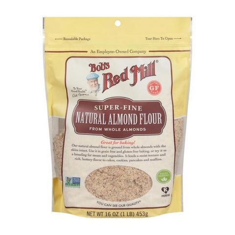 Bobs Red Mill, Super Fine Natural Almond Flour, 16 Oz(Case Of 4)