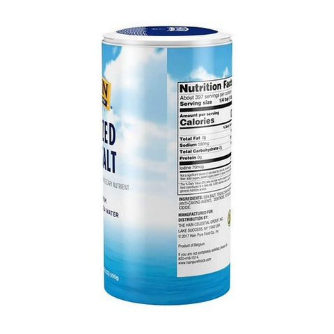 Hain Pure Foods, Salt Iodized, 21 Oz(Case Of 8)