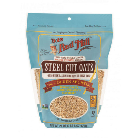 Bobs Red Mill, Steel Cut Oats, 24 Oz(Case Of 4)