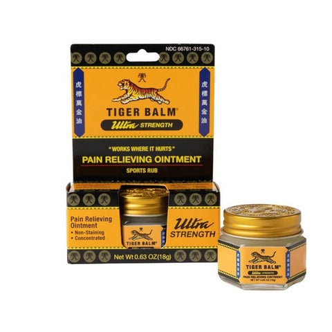 Tiger Balm, Pain Relieving Ointment Ultra Strength, 0.63 Oz