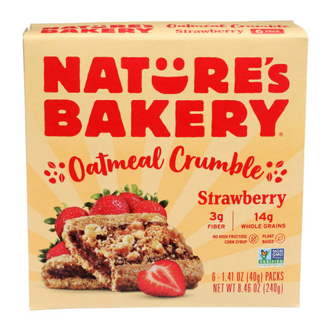 Natures Bakery, Bar Oatml Crmbl Strwbry, 8.46 Oz(Case Of 6)