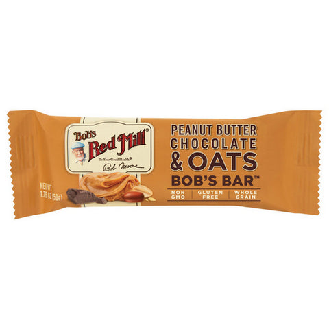 Bobs Red Mill, Peanut Butter Chocolate & Oats Bob's Bar, 1.76 Oz(Case Of 12)