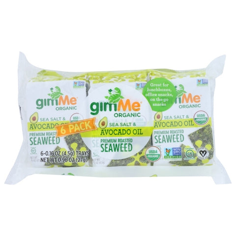 Gimme, Seaweed Ssalt Avo Oil 6Pk, 0.95 Oz(Case Of 8)