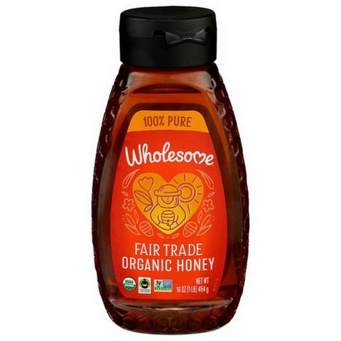 Wholesome, Honey Frtrd Sqz Bttl Org, 16 Oz(Case Of 6)