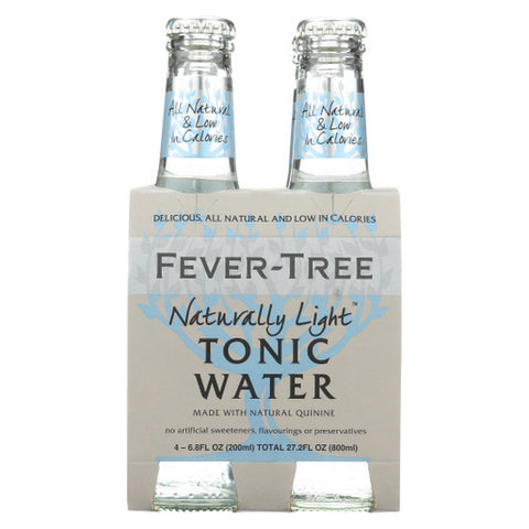 Fever Tree, TreeCoc Ktail Mixer Naturally Light Tonic Water, Case of 6 X 27.2 Oz