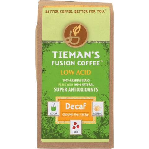 Tiemans Fusion, Coffee Grnd Decaf Fused, 10 Oz(Case Of 6)
