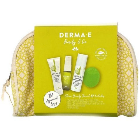 Derma e, Purify & Go Clean Beauty Travel Kit, 1 Each