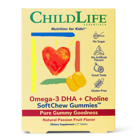 Child Life Essentials, Omega 3 DHA Softmelts, 27 Tabs