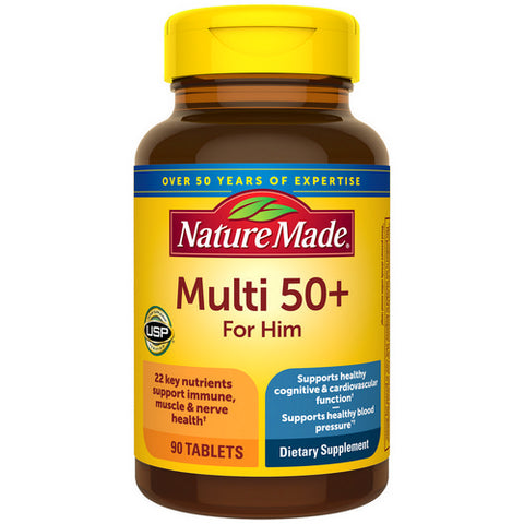 Nature Made, Multivitamins For Men 50+, 90 Tabs