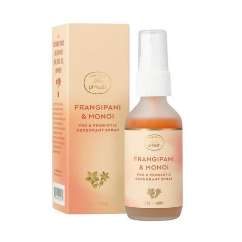 Honestly pHresh, Prebiotic Deodorant Spray Frangipani And Monoi, 2 Oz