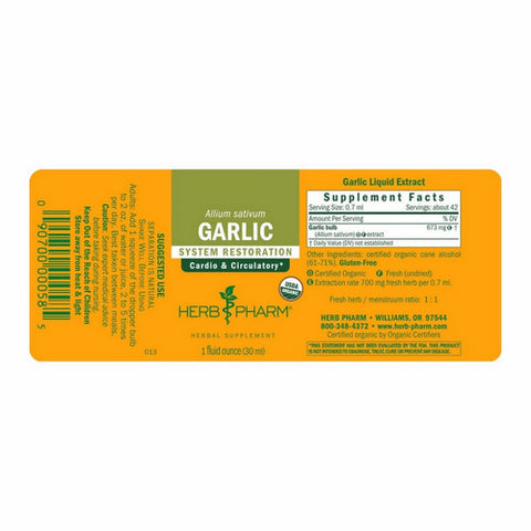 Herb Pharm, Garlic Extract, 1 Oz
