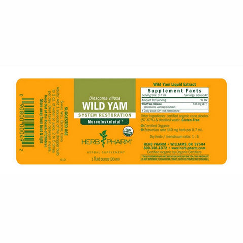 Herb Pharm, Wild Yam, 1 oz