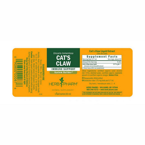 Herb Pharm, Cat's Claw Extract, 1 Oz