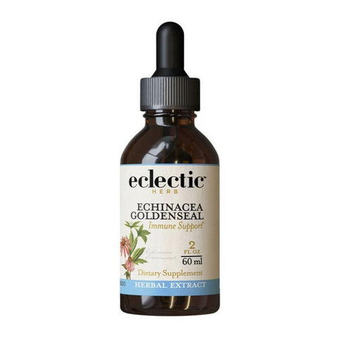 Eclectic Herb, Echinacea - Goldenseal, 2 Oz with Alcohol