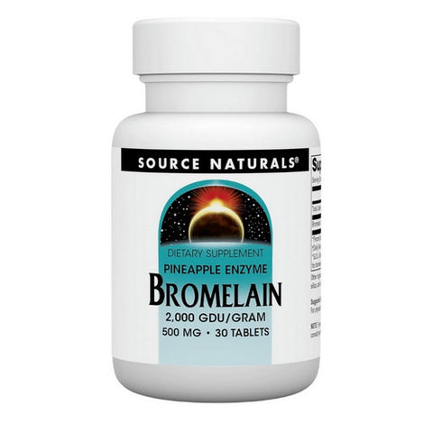 Source Naturals, Bromelain, 500 mg, 2000 GDU/G 30 Tabs