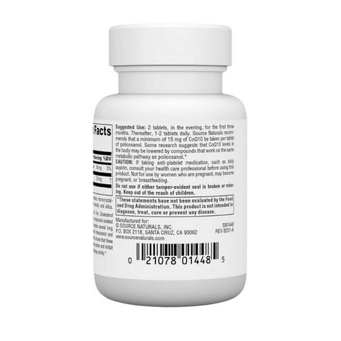 Source Naturals, Policosanol, 10 MG, 60 Tabs