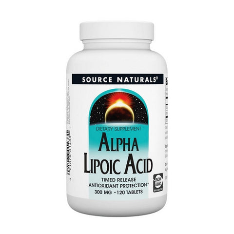 Source Naturals, Alpha Lipoic Acid, 300 MG, Timed Release 120 Tabs