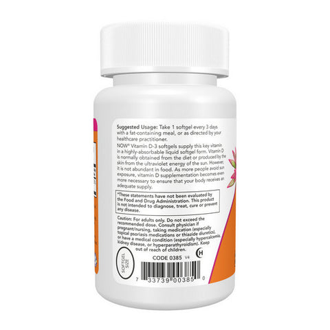 Now Foods, Vitamin D3, 10,000 IU, 240 Softgels