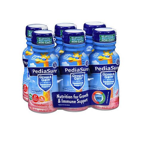 Pediasure, Pediasure Grow & Gain Strawberry Shake, 6 Count